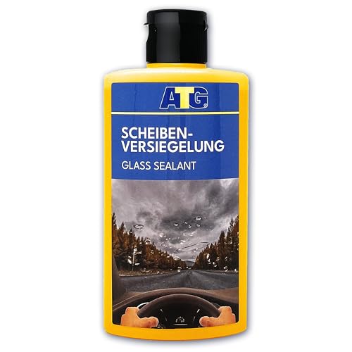 ATG Scheibenversiegelung Auto 250 ml – Nano Glasversiegelung mit Lotuseffekt, Regenabweiser für Autoscheiben, langanhaltender Abperleffekt für klare Sicht bei Regen
