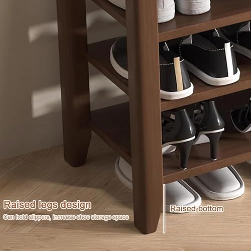 Meuble d'entrée avec banc à chaussures en bois intégré