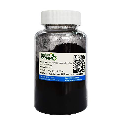 Research Grade Purity 95% Multi Walled Carbon Nanotubes Powder MWCNTs with Outer Diameter 10-20nm-Same Day Priority Shipping