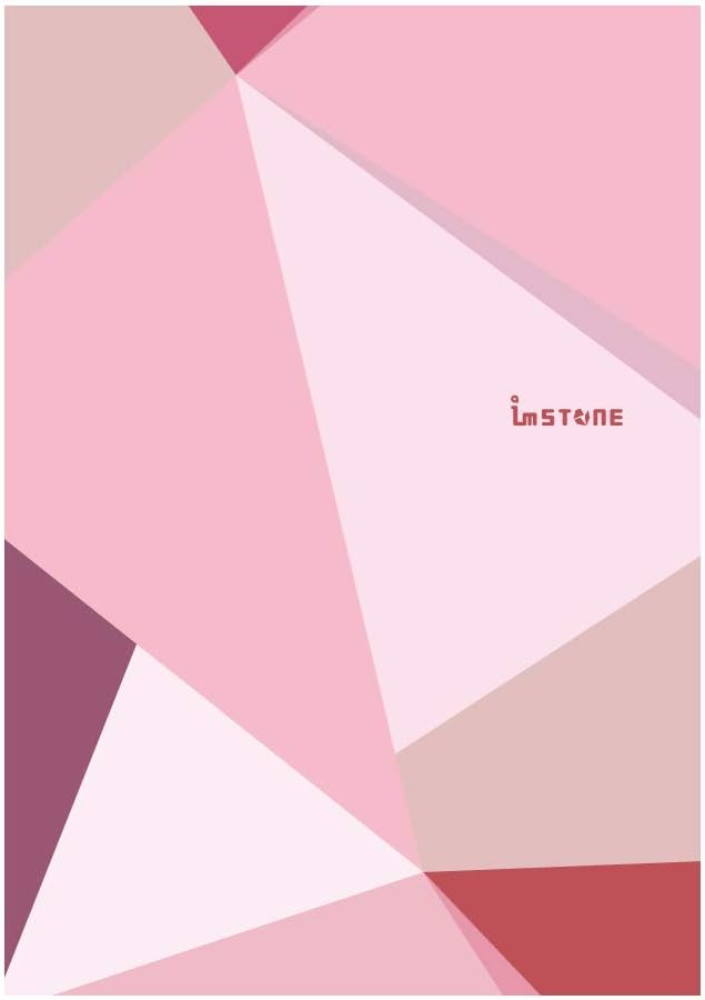 Perfect Binding Notebook, Pink Quartz | stone paper | every page is smooth and waterproof | 72 pages, all lined/ruled