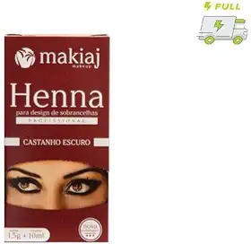 Makiaj Henna Sombrancelha Castanho Escuro Alta Fixação Rena