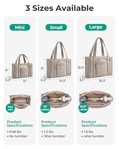 BAGSMART Boxy Crossbody Tote Bag