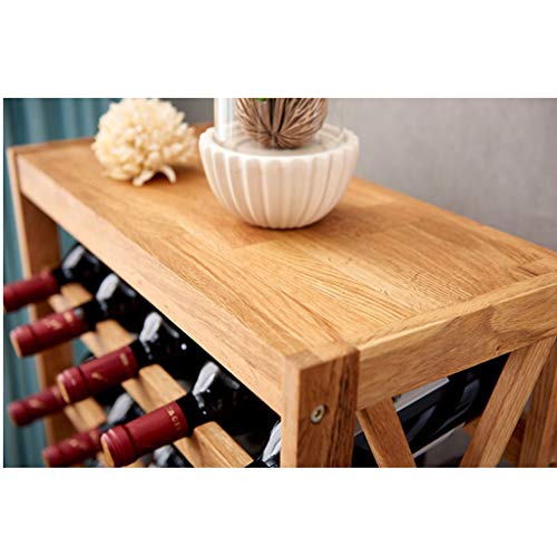 Soporte de madera para botellas de vino robusto y elegante miniatura 6