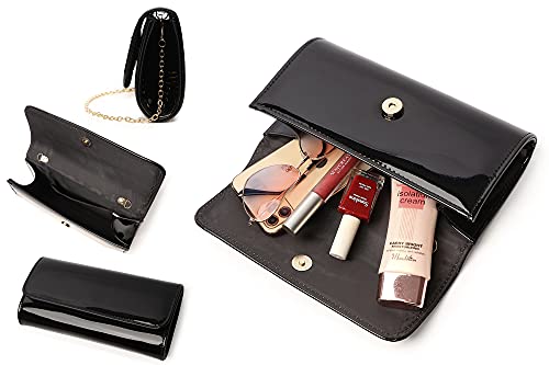 Image of Women Patent Leather Wallets Fashion Clutch Purses Evening Bag Many colors Handbag