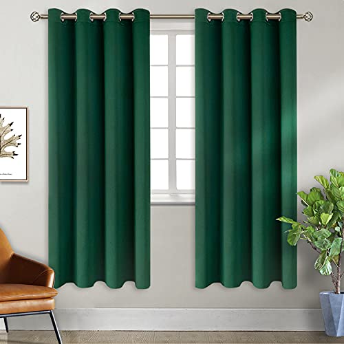 BGment Room Darkening Curtains, 2 Panels 46x72 Beige