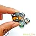 Bescon Mineral Rocks GEM Vines 6 Sides 16MM Dice Set 20 Pack, 5/8