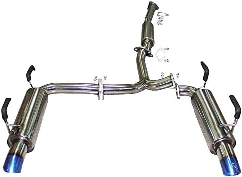 LR S2000 Q300 Dual Titanium Tip Cat-back Exhaust / HS00HS1G2T for Honda 00-09