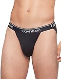 Calvin Klein Men's Micro Stretch 3-Pack Jock Strap, 3 Black, L