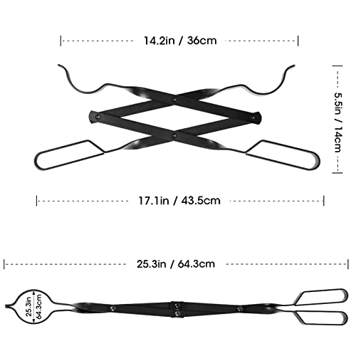 2pcs FeuerHaken, Feuerzange, Kaminbesteck, Heim Kamin, Feuer machen das Werkzeug im Freien (2pcs Haken+Zange)