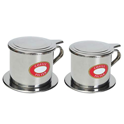 Image of BNF 50mL Stainless Steel Vietnamese Coffee Dripper - Phin Filter Brewer Infuser | Home & Garden|Kitchen, Dining & Bar|Small Kitchen Appliances|Coffee & Tea Makers|Replacement Parts & Accs