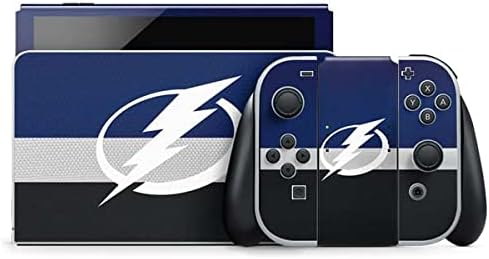 Skinit Decal Gaming Skin Compatible with Nintendo Switch OLED (2021) - Officially Licensed NHL 2021 Stanley Cup Champions Tampa Bay Lightning Design