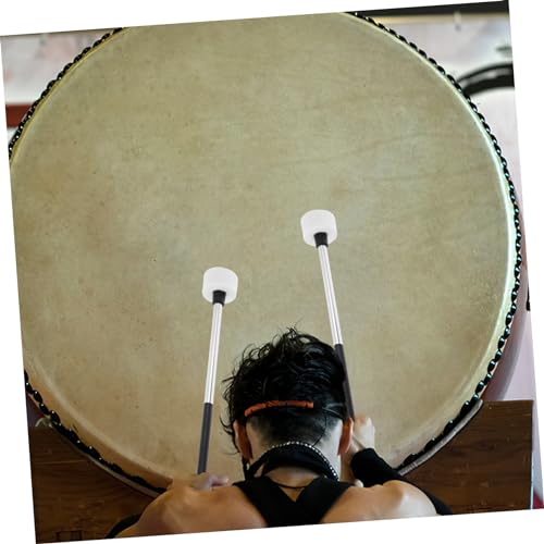 2 baquetas para percusión con mango de acero y cabeza de fieltro miniatura 7