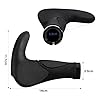 Simpeak Poignées de Guidon de vélo Ergonomique VTT Mountain Bike Cycliste par poignées de Verrouillage Anti-dérapant Ram Corne Bar Guidon Fin - Une Paire (Tout Noir) #2