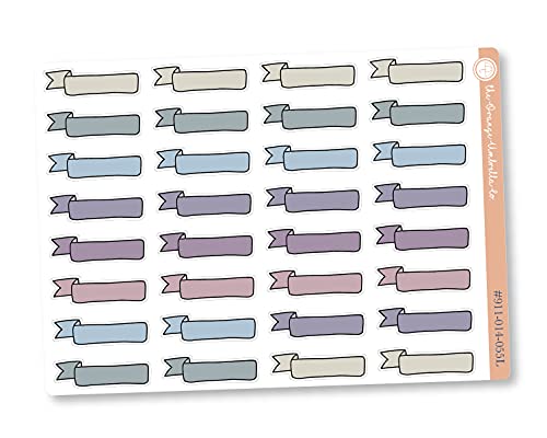 Banner Planner Labels, Flag Planner Stickers, ECLP Flora Color Planning Labels (L-090) (#911-014-055L-WH) Banner Planner Labels, Flag Planner Stickers, ECLP Flora Color Planning Labels (L-090) (#911-014-055L-WH)