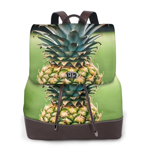 XLLingL Be A Pineapple Print Women'S Leather Backpack,Travel Backpack,Stylish Backpack