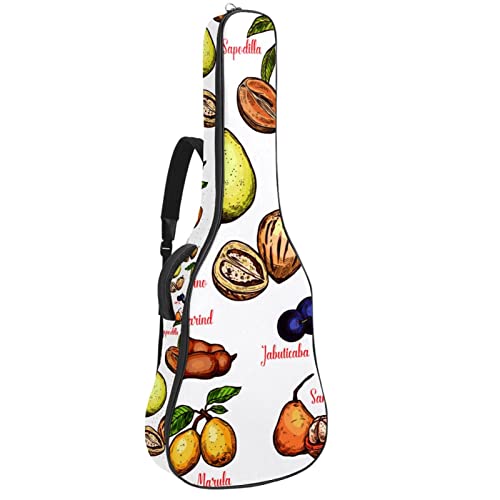Sac à dos guitare acoustique étanche et anti-choc - Rangement organiseur motif toucan
