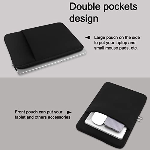 Bolsa para laptop para laptop de superfície de 12,4 polegadas Go 3 2 1 lançada em 2023-2020 com 2 bo