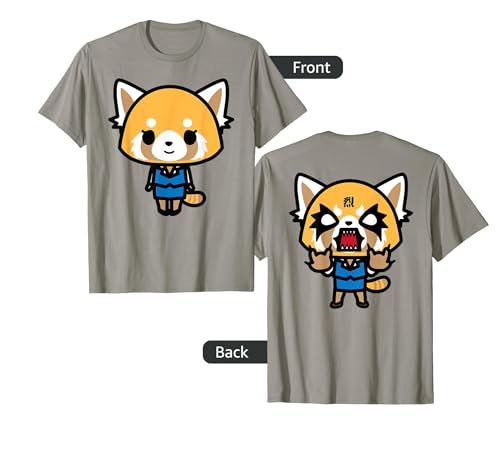 Aggretsuko Sweet Front and Rage Back Tee Shirt T-Shirt