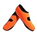 NuFoot Mary Janes Women's Shoes, Best Foldable & Flexible Flats, Slipper Socks, Travel Slippers & Exercise Shoes, Dance Shoes, Yoga Socks, House Shoes, Indoor Slippers, Orange, Large