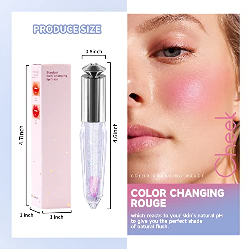 U-Shinein Color Changing Blush Oil For Cheek, Liquid Blush For Cheeks, Temperature Color Changing Liquid Blusher Oil, Waterproof Blusher For Cheeks Light Weight Cheek Face Blush Oil Long-Wearing #TOP6