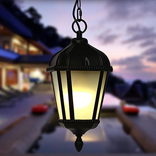 Lampe à suspension extérieure pour avant-toit et villa chic