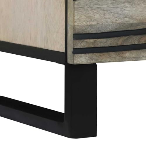 Table de Chevet Blanc pour Chambre Cosy et Rangement de Nuit Rustique - 8