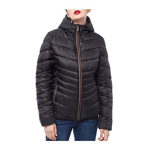 Rokka&Rolla Women's Lightweight Puffer Jacket Water-Resistant Hooded Winter Coat2