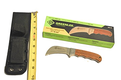 Greenlee 0652-29 Hawkbill Fixed Blade With Sheath, 7.8 #TOP4