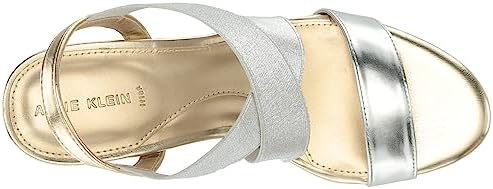 Anne Klein Women's RESSA Heeled Sandal, Gold, 7.5 | Image 4