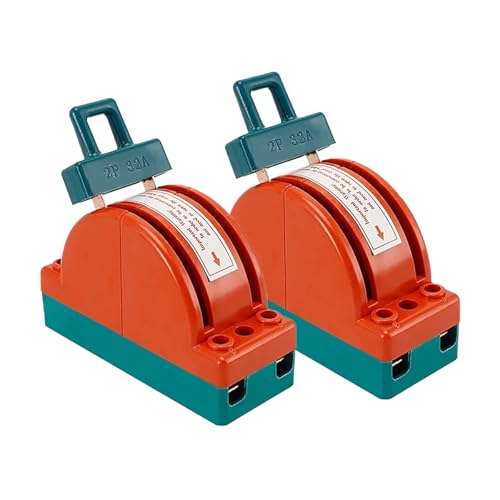 ATO 2PCS Double Pole Double Throw Knife Switch?Disconnect Knife Switch Good Isolation Performance, can Effectively Isolate The Power Supply (4 Pole, 100A)