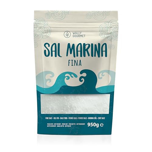 Sal Marina Sin Refinar 100% Natural - Sal Mineral de Mar, Ecológica, de Alta Pureza, Perfecta para Cocina - Sal Marina Premium. Sal de Mar Natural Sin refinar Origen: España. Sal (Grande, Fina)
