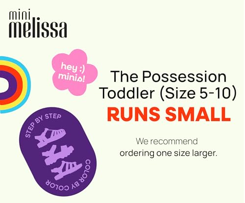 Image of mini melissa Possession Jelly Fisherman Sandal for Toddler and Kids | Iconic Fisherman Jelly Sandal for Toddlers & Girls, Adjustable Buckle, Waterproof, Bubblegum Scent, Play & Dress Shoes