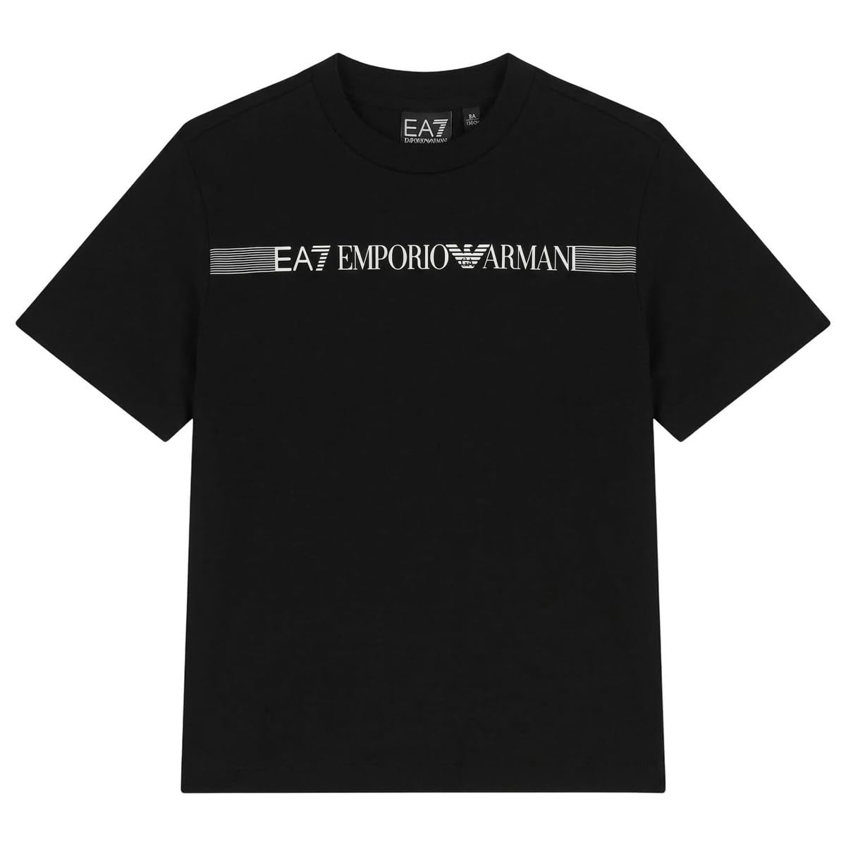 Emporio Armani EA7 7B000267 Logo Series Set aus T-Shirt und Shorts aus Baumwolljersey für Kinder und Jugendliche
