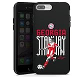 Panzer Handyhülle kompatibel mit Apple iPhone 7 Plus robuste Outdoor Hülle Schutzhülle matt FCB Georgia Stanway FC Bayern München
