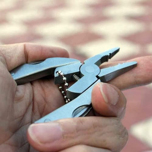 Pocket Stainless Steel Multi-Tool Pliers Set, Foldable, Pocket Key Chain Size, with Nylon Pouch, for Camping and Outdoor Use 5 Pocket Stainless Steel Multi-Tool Pliers Set, Foldable, Pocket Key Chain Size, with Nylon Pouch, for Camping and Outdoor Use - Image 5