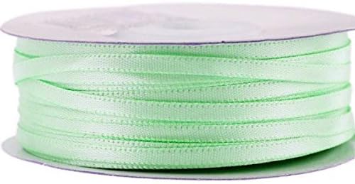 Ben Collection 1/8" X 100 Yard Double Faced Satin Ribbon Art & Sewing Party Favor (Mint)