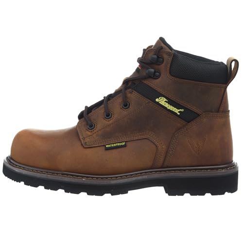 Thorogood Job-Site Series 6" Composite Safety Toe Waterproof Leather Work Boots for Men with Slip-Resistant Outsole2