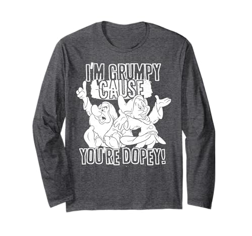 T-shirt Disney Grincheux manches longues pour exprimer votre humeur avec nostalgie