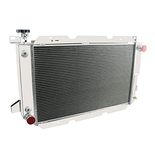 Asciutta Cu1451 3 Row Aluminum Radiator For 1985-1997 Ford F150 F250 F350 Bronco/Ford F53 F Super Duty V8 Gas Diesel;Radiators + Shroud + Fan +Relay #TOP2