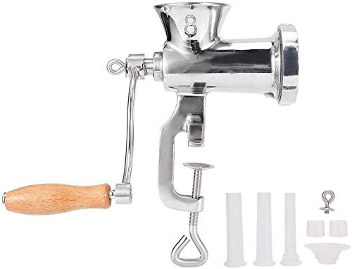 KAIXIN Rinder Fleisch, Edelstahl Handkurbeln Manuelle Fleischwolf Fleischwolf Schleifmaschine Einlaufmaschine… – Bild 3
