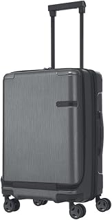Samsonite Overnight Trolley Bag Suitcase for Travel | Trolley Bag | 55 Cms Evoa Spinner Luggage Bag with Front Pocket, Bru... Price In India