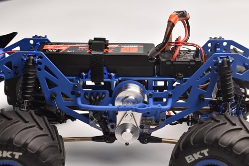 Aluminum 7075 Large Capacity Battery Compartment with ESC and Receiving Bracket for Losi 1/18 Mini LMT 4X4 Brushed Monster Truck RTR-LOS01026 Upgrades - Green