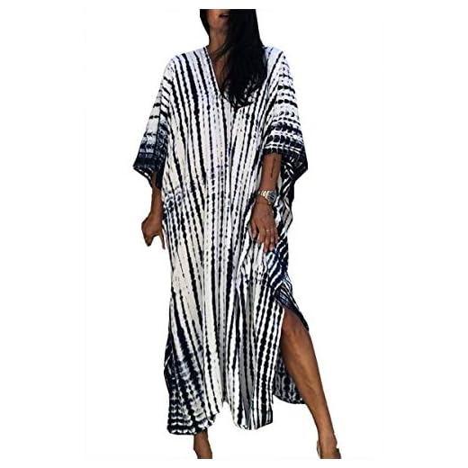 L-Peach femmes bohème caftan spacieux chemise de nuit longue tenue de plage robe de plage couverture Robe Sarong paréo
