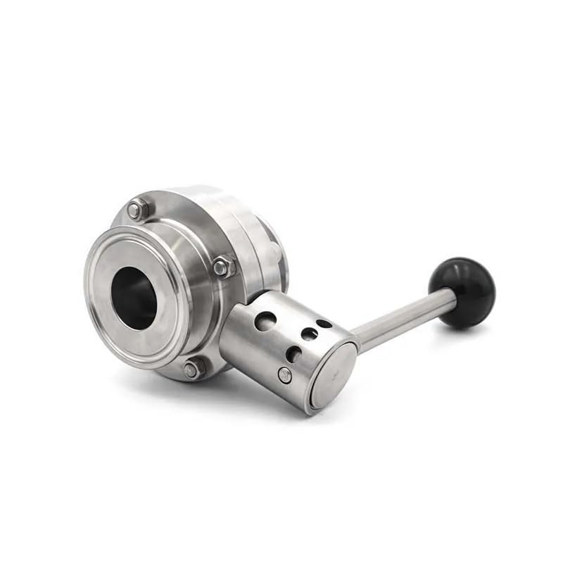 Válvula de tres clips de 2 pulgadas en acero SS304 de 51 mm para lácteos 3