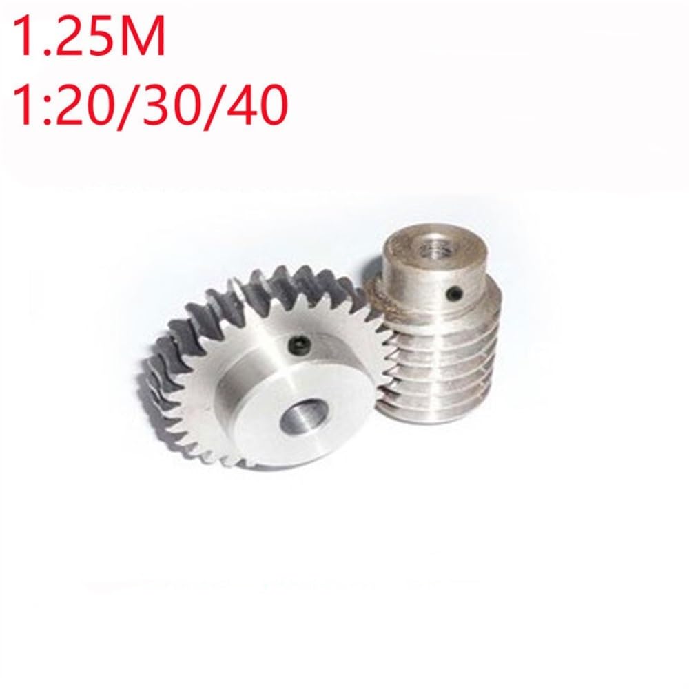 Módulo de 1,25 dientes con diámetro interior de 6/8/10 mm, diámetro interior de la varilla del tornillo sin fin de 8/10 mm y juego de engranajes de 20, 30 y 40 dientes.(10MM*8MM*30)