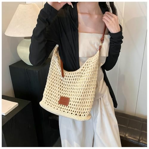 Bohemia Straw Beach Bag Women Macrame Crossbody Purse Shoulder Tote Bag Travel Summer Beach Bag Top-handle Hobo Bags 20252