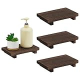 Taille parfaite:chaque plateau en bois mesure 9.02 x 5.91 x 1.57 pouce/22.9 x 15 x 4cm , la bonne taille peut être placée dans de nombreux endroits sans prendre trop de place. Chacun a une apparence unique qui vous donnera un charme de la nature