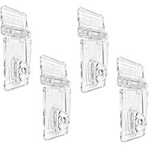 2.2 Inch Crystal Clear Acrylic Hinge Latch with Buckle, 4Pcs Transparent Lock Hasp for Small Cabinet Doors, Drawers, Jewelry Box, and DIY Craft Projects