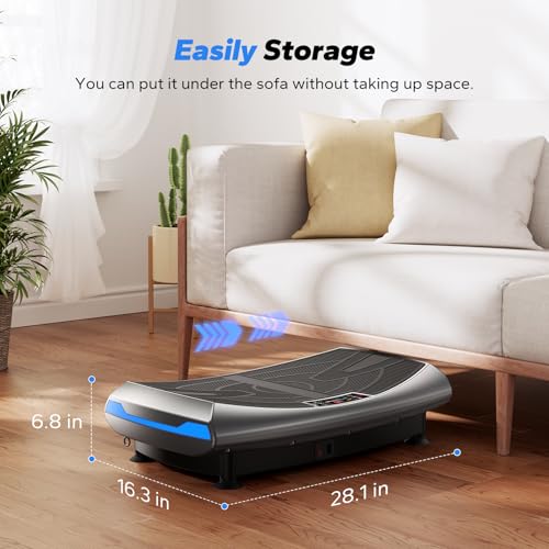 MERACH 4D 3-Motor Vibration Plate with Stride Tracking — view 7