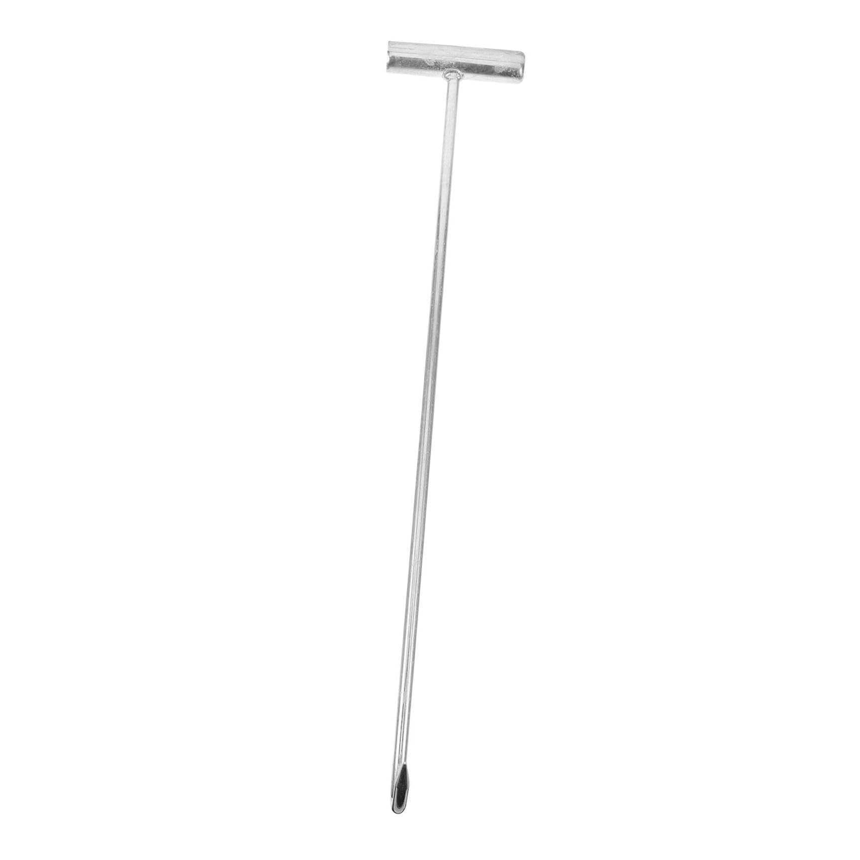 MUCKLILY Manhole Cover Hook Anchor Springs Bolt Lifter Hook Colgar Handhole Pulley Clamps Cable Rope para Gate Hinges Grate Wire Fifth Hooks Door Lifting Hook Manhole Lifter Iron Silver